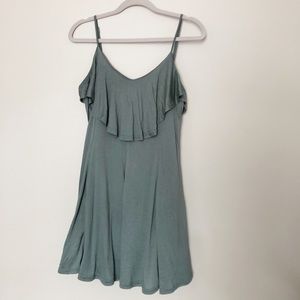 She + sky large green summer dress